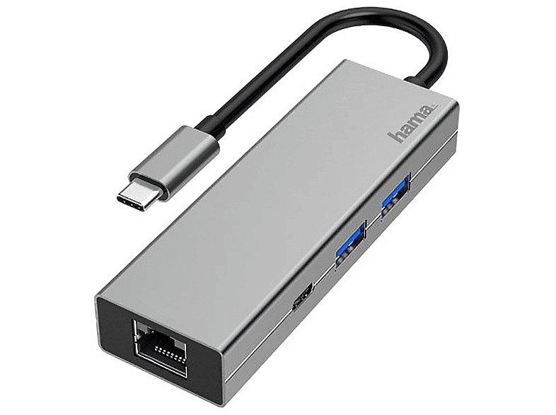 Hama - Hub Usb Type C 3.1-silver