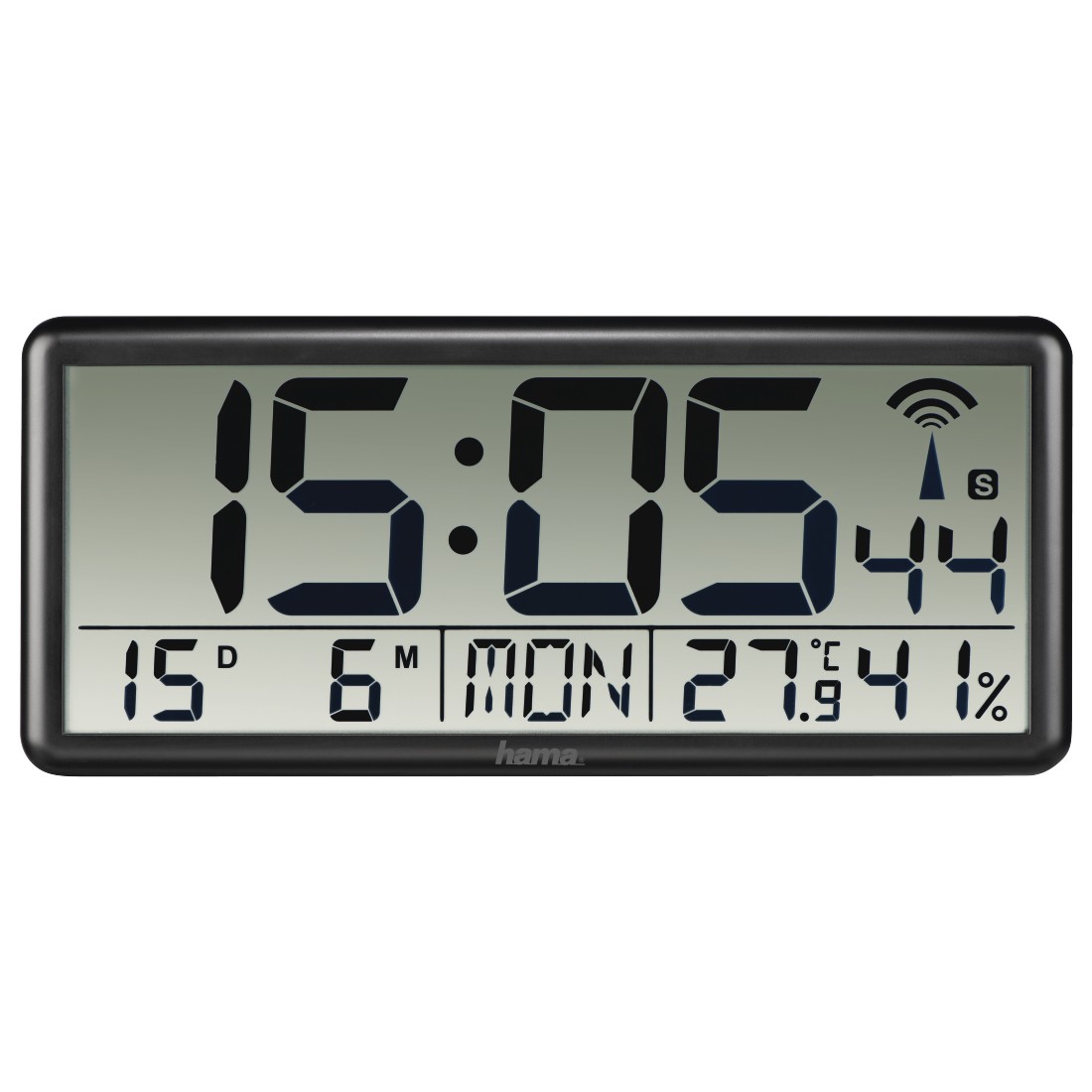 Hama Jumbo Orologio digitale Rettangolo Nero