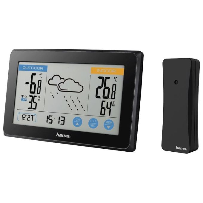 Hama stazione meteo Touch nero Hama stazione meteo Touch nero