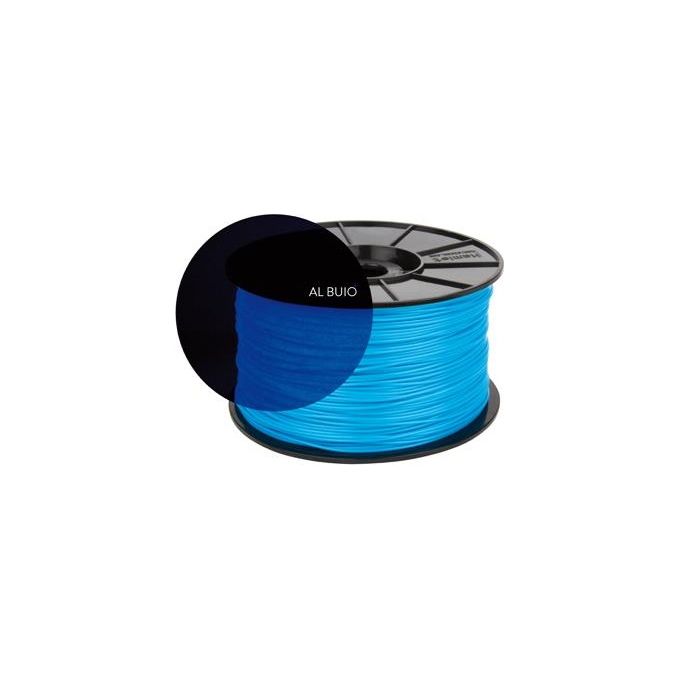 Hamlet HP3DXROLB2BF Bobina Filamento ABS per Stampante 3D 1,75 mm 1 Kg colore Blu Fosforescente