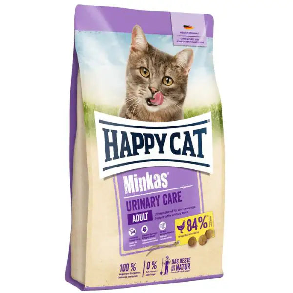 Happy Cat Adult Minkas Urinary Care Pollo 10 kg - Croccantini per gatti - 1° ORDINE? scegli tra BZR5 - BZR20 + 200 pt fedeltà