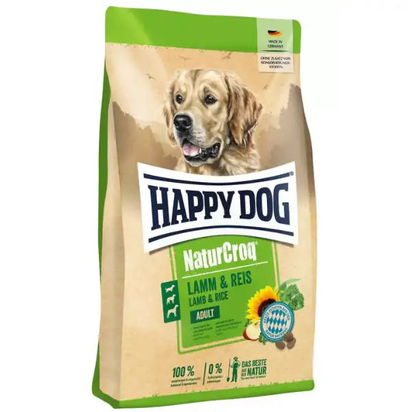 Happy Dog NaturCroq Adult All Breeds Agnello e riso 11 kg - Croccantini per cani - 1° ORDINE? scegli tra BZR5 - BZR20 + 200 pt fedeltà