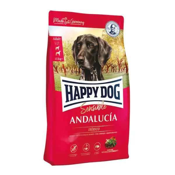 Happy Dog Sensible Medium/Large Andalucia Grain Free Suino iberico e verdure 11 kg - Croccantini per cani - 1° ORDINE? scegli tra BZR5 - BZR20 + 200 pt fedeltà