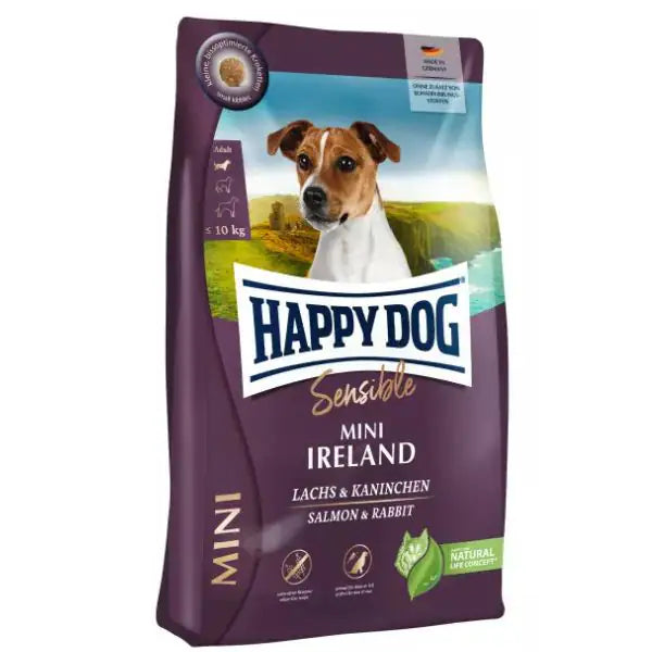 Happy Dog Sensible Mini Ireland Salmone e coniglio 800 gr (scadenza: 19/03/2026) - Croccantini per cani - 1° ORDINE? scegli tra BZR5 - BZR20 + 200 pt fedeltà