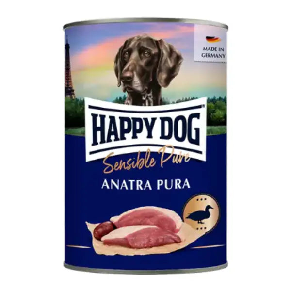Happy Dog Sensible Pure Monoproteico Grain Free 400 gr Anatra - confezione da 6 pezzi - Umido monoproteico cane - 1° ORDINE? scegli tra BZR5 - BZR20 + 200 pt fedeltà
