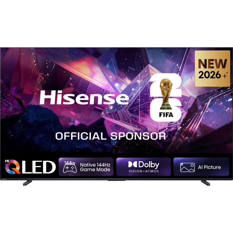 HISENSE 100E7S PRO TV QLED, SMART TV, 100 ", Processore Quad Core MT9618, NERO, Classe E