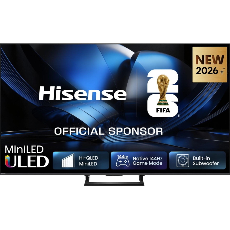 HISENSE 100U7SE, Smart TV MiniLED 165Hz 100" 4K, Dolby Atmos 2.1 By Devialet, Vision IQ, HDR10+, Native Game Mode, VIDAA OS con 1000+ APP, Alexa built-in, lativù Wifi, Bluetooth
