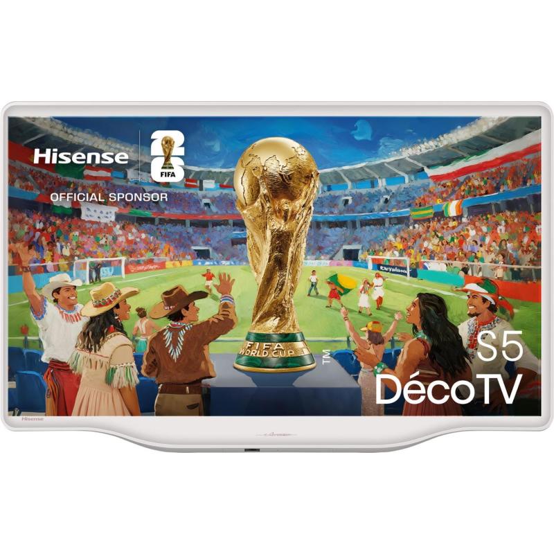 HISENSE 32S5Q TV QLED, SMART TV, 32 ", Full-HD, Processore NT72690, BIANCO, Classe E