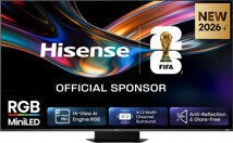 HISENSE 65UR9S, Smart TV RGB MiniLED 170Hz 65" 4K, Schermo Anti-Riflesso, 100% BT2020, Dolby Atmos 4.1.2 By Devialet, Vision IQ, VIDAA OS, USB-C, Native Game Mode, Wifi 6E, BT, lativù 4K