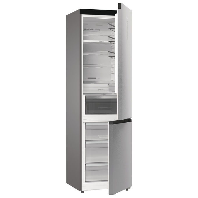 Hisense - Frigorifero Combinato Rb5p410sacc Classe C 413 Lt-grigio Metallico