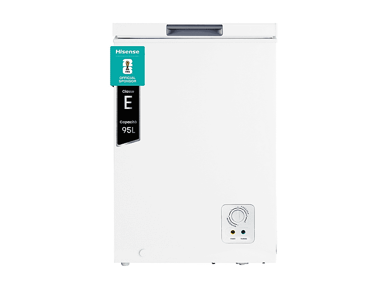 HISENSE FT125D4AWE Congelatore pozzo, Capacità netta 95 l, dimensioni: L 54,6 cm, A 85,4 P 47,9 Rumorosità 40 dB(A), Classe E