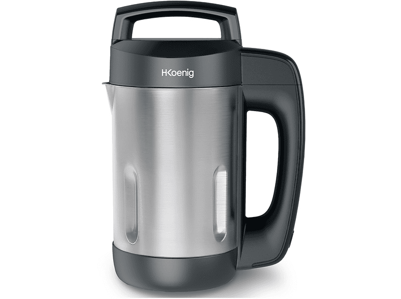 H.KOENIG MXC20 ROBOT DA CUCINA, 850 W, capacità ciotola 1,1 l, Nero e argento