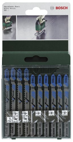 Home And Garden 2 609 256 745 Set Lame Per Seghetto Alternativo, 2 X T118a/t118b/t127d/t227d - Bosch Home And Garden 2 609 256 745 Set Lame Per Seghetto Alternativo, 2 X T118a/t118b/t127d/t227d - Bosch