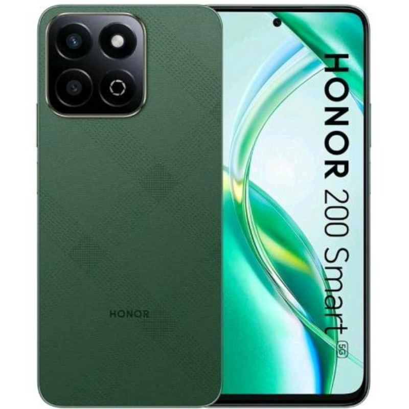 Honor 200 smart 5g dual sim 6.8 octa core 256gb ram 4gb 5g wind3 forest green