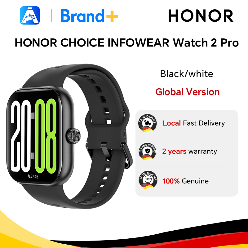 HONOR CHOICE Watch 2 Pro, Versione Globale Smartwatch, Schermo AMOLED da 1,97 Pollici con Cornice Sottile, HONOR CHOICE INFOWEAR Watch 2 Pro
