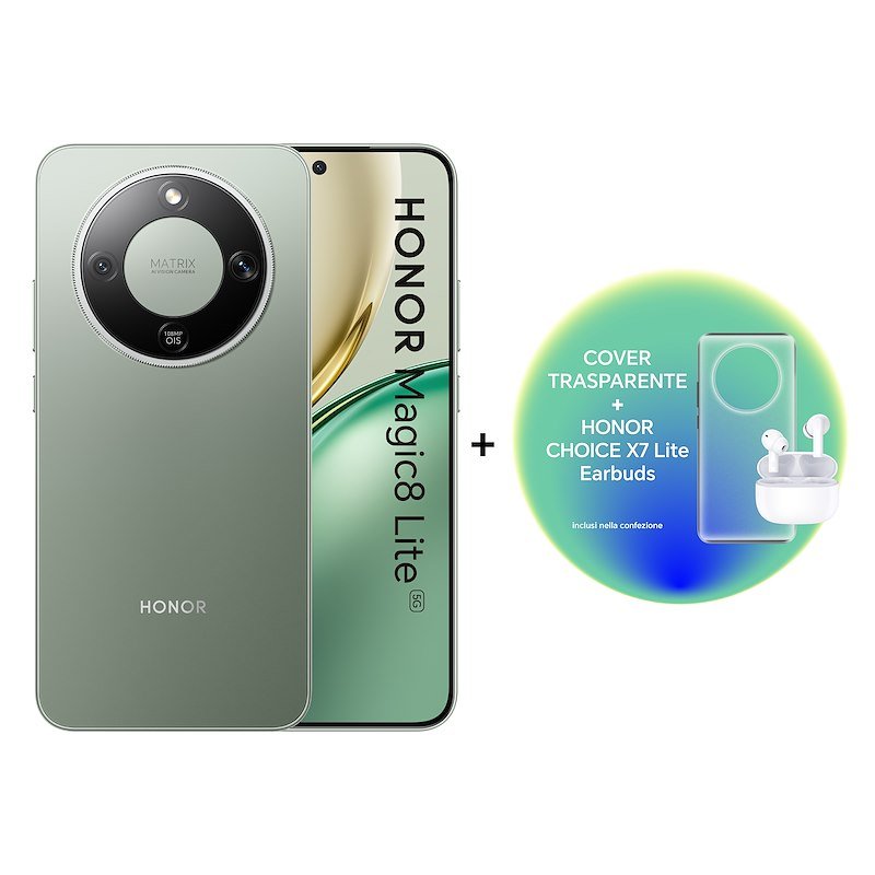 Honor Smartphone Magic8 Lite 8/256GB Forest Green + X7LITE