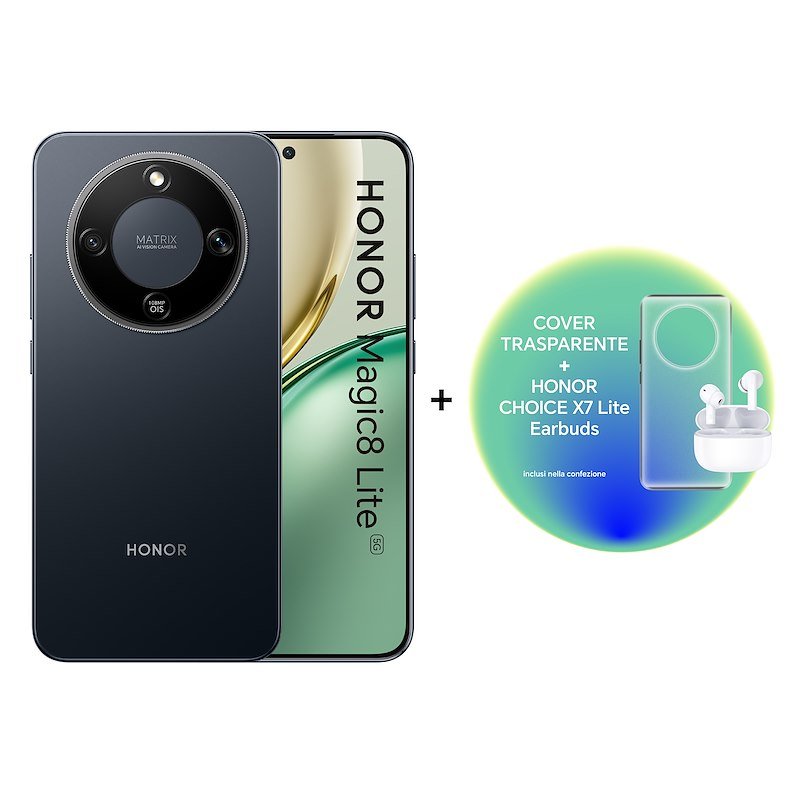 Honor Smartphone Magic8 Lite 8/256GB MidNight Black + X7LITE