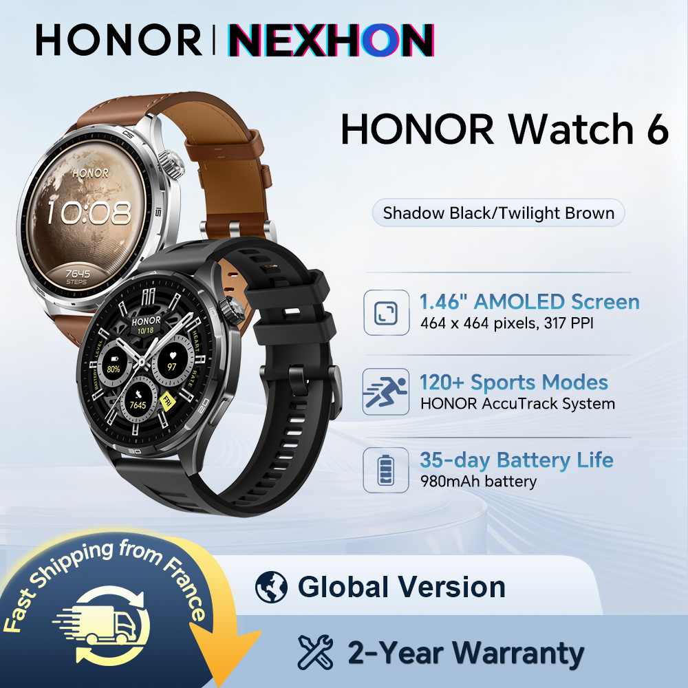 HONOR Watch 6, 35 giorni di autonomia ultra-lunga, Modalità professionale Badminton, Modalità professionale Calcio, Smartwatch HONOR 2026