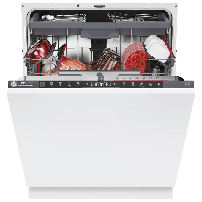Hoover HI 6B4S1PTA H-DISH 700 Lavastoviglie da Incasso 16 coperti Classe B 44 dB Wi-Fi (81.8x59.7x55.5 cm) colore Antracite Hoover HI 6B4S1PTA H-DISH 700 Lavastoviglie da Incasso 16 coperti Classe B 44 dB Wi-Fi (81.8x59.7x55.5 cm) colore Antracite
