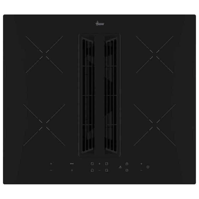 Hoover HIH6ICE Piano Cottura a Induzione 60 cm 4 Fornelli Nero Da Incasso con Cappa Hoover HIH6ICE Piano Cottura a Induzione 60 cm 4 Fornelli Nero Da Incasso con Cappa