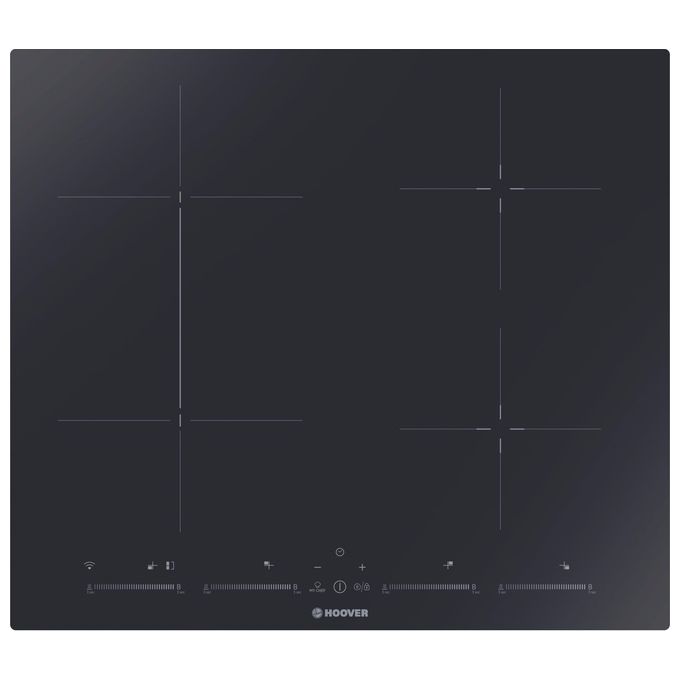 Hoover HTPS64MCTTWIFI H-HOB 500 Piano cottura a induzione 59 cm 4 zone Touch Wi-Fi colore Nero Hoover HTPS64MCTTWIFI H-HOB 500 Piano cottura a induzione 59 cm 4 zone Touch Wi-Fi colore Nero