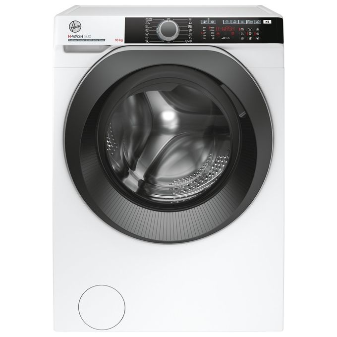 Hoover HWE 410AMBS-1-S H-Wash 500 Lavatrice Frontale 10 Kg 1400 rpm Classe A Inverter Vapore Wi-Fi (85x60x59 cm) colore Bianco Hoover HWE 410AMBS-1-S H-Wash 500 Lavatrice Frontale 10 Kg 1400 rpm Classe A Inverter Vapore Wi-Fi (85x60x59 cm) colore Bianco