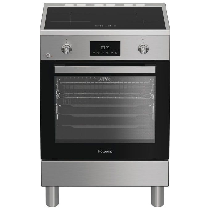 HOTPOINT CUCINA H6I8LMSAX, Piano cottura elettrico, zone 4, classe A