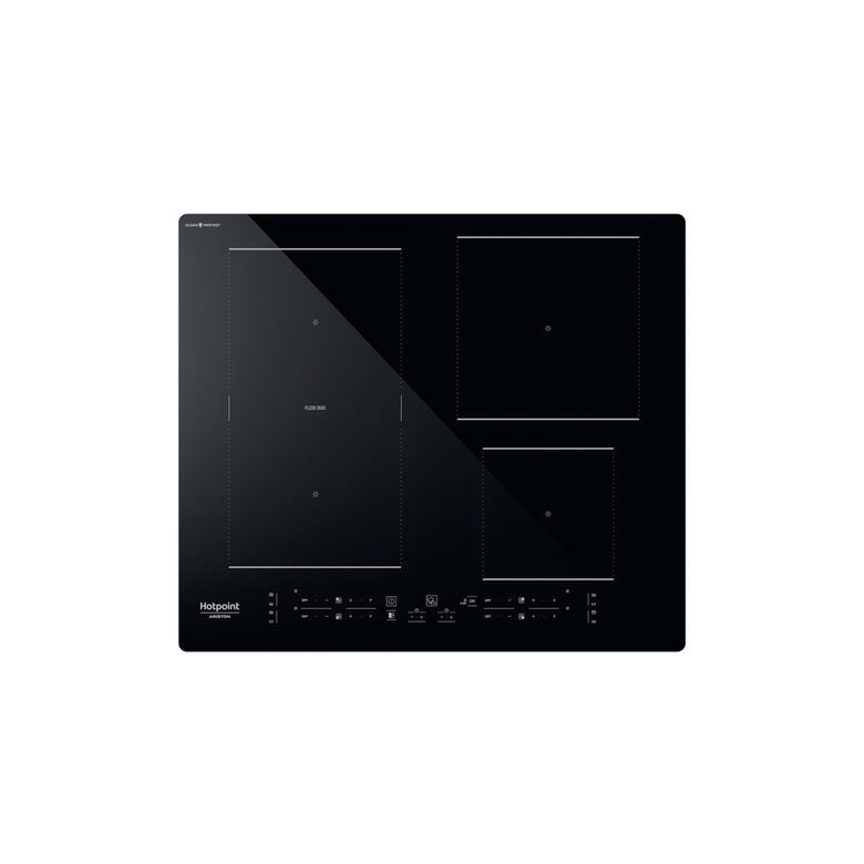 HOTPOINT HB 4860C CPNE PIANO COTTURA A INDUZIONE, 4 zone di cottura, dimensioni: L 59 cm, P 51 Nero
