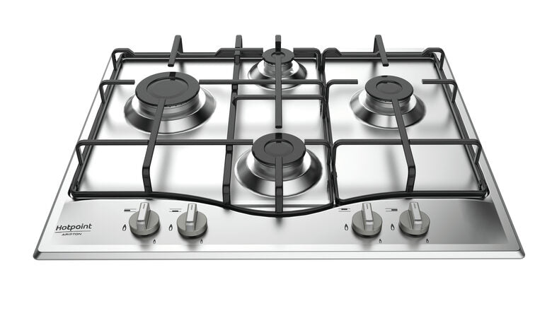 HOTPOINT PCN 642 IX/HAR PIANO COTTURA GAS, 4 zone di cottura, dimensioni: L 60 cm, P 51 piano in Acciaio inossidabile, Inox