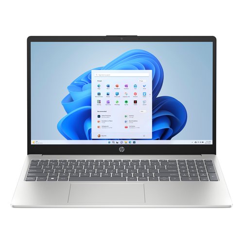 HP 15-fd0123nl Intel Core 3 100U Computer portatile 39,6 cm (15.6") Full HD 8 GB DDR5-SDRAM 512 GB SSD Wi-Fi 6 (802.11ax) Windows 11 Home Argento