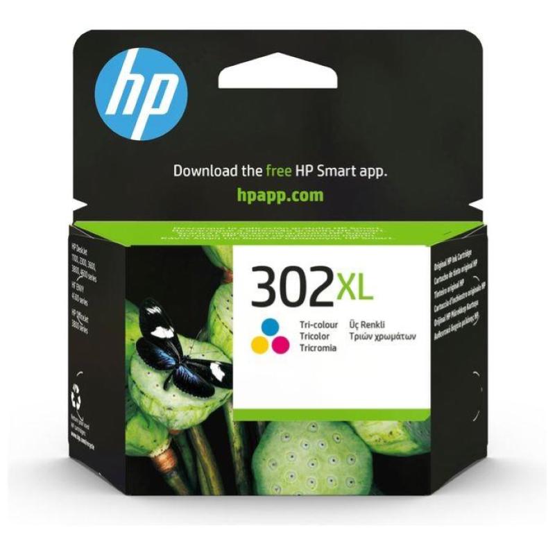Hp 302xl cartuccia xl multicolor giallo/ciano/magenta per stampanti hp ddeskjet/officejet 330 pag Hp 302xl cartuccia xl multicolor giallo/ciano/magenta per stampanti hp ddeskjet/officejet 330 pag