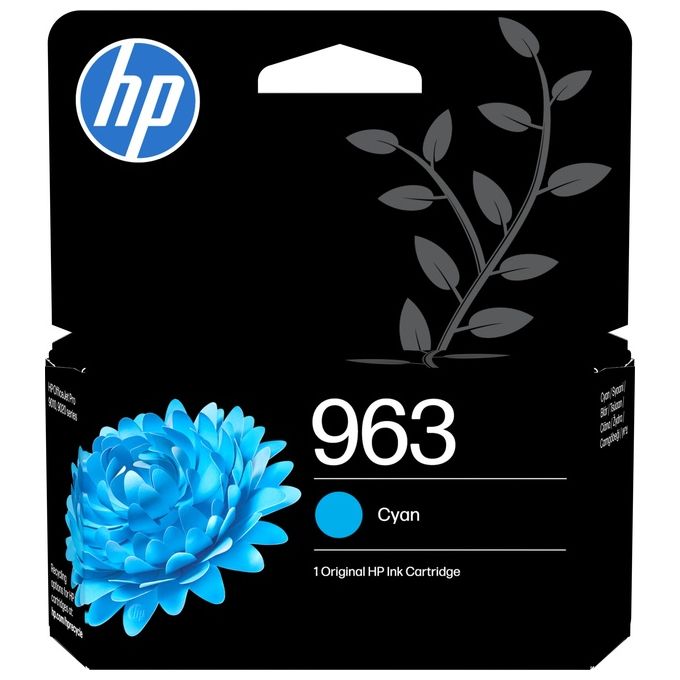 HP 3JA23AE Cartuccia di inchiostro ciano originale 963 Resa 700 pagine 10.74 ml colore Ciano