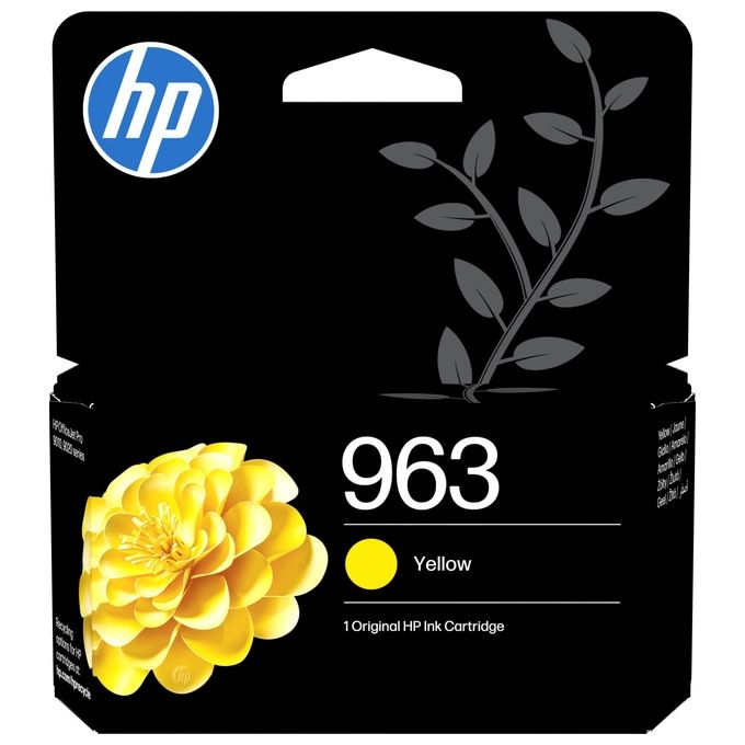 HP 3JA25AE Cartuccia di inchiostro giallo originale 963 Resa 700 pagine Inchiostro a base di pigmento colore Giallo