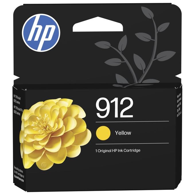 HP 3YL79AE Cartuccia di inchiostro giallo originale 912 Resa 315 pagine Inchiostro a base di pigmento colore Giallo