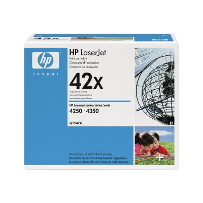 HP 42X High Yield Black Original LaserJet Toner Cartridge cartuccia toner 1 pz Originale Nero