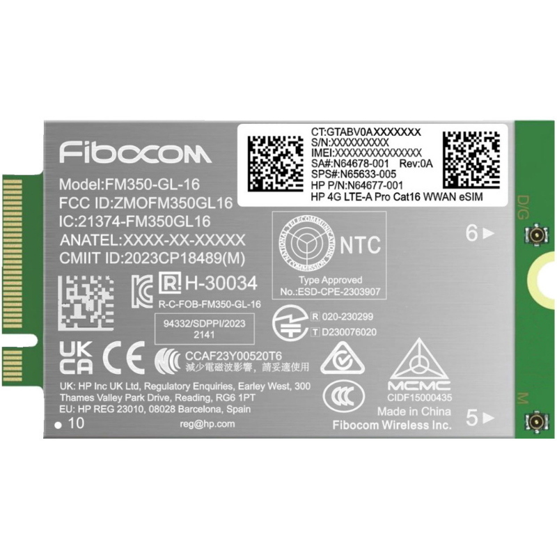 Hp 4g lte-a pro cat16 wwan Hp 4g lte-a pro cat16 wwan