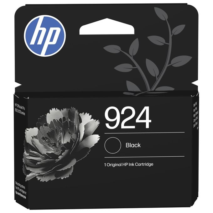 HP 4K0U6NE Cartuccia di inchiostro nero originale 924 Resa 500 pagine colore Nero