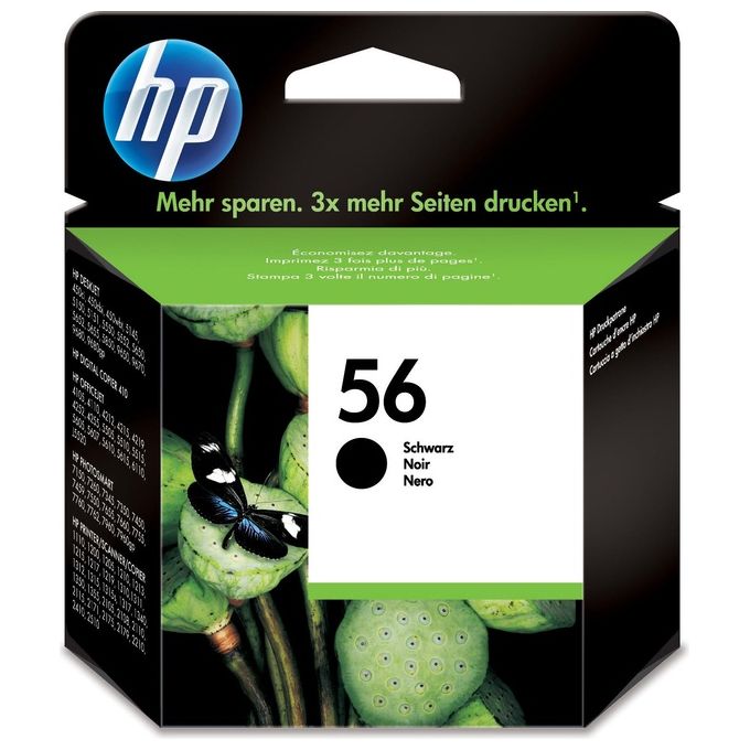 HP 56 C6656AE Cartuccia Originale per Stampanti a Getto di Inchiostro, Compatibile con Deskjet 5550, Photosmart 7350, 7150, 7345, Officejet 6110, 5110, Nero HP 56 C6656AE Cartuccia Originale per Stampanti a Getto di Inchiostro, Compatibile con Deskjet 5550, Photosmart 7350, 7150, 7345, Officejet 6110, 5110, Nero