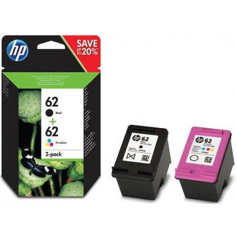 Hp - 62 Combo Pack 2 Cartucce Originali-nero, Tricromia
