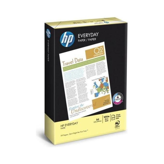 HP 87931 Everyday Carta per Stampanti A4 75 g-m² Confezione 5 Risme 500 Fogli 2500 Fogli Totali ColorLok FSC colore Bianco