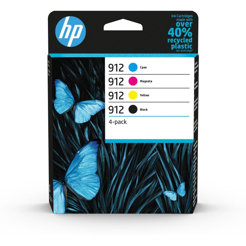 Hp 912 cartuccia originale resa standard nero-ciano-magenta-giallo Hp 912 cartuccia originale resa standard nero-ciano-magenta-giallo