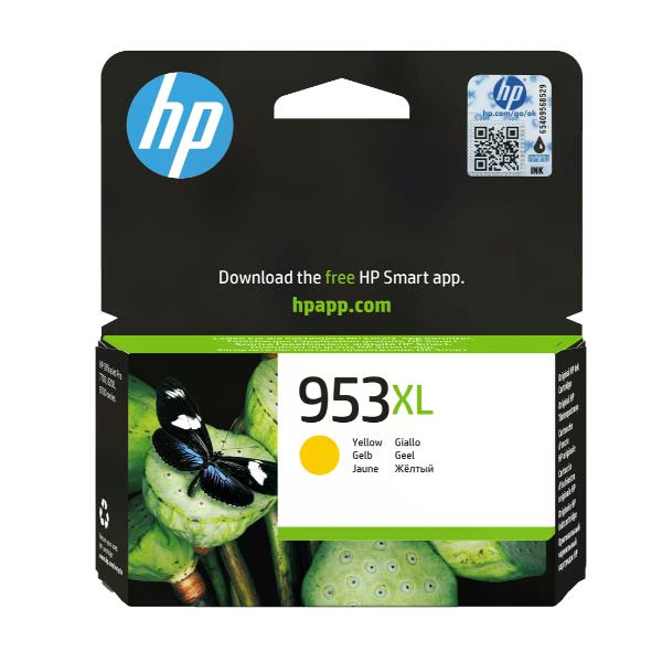 Hp 953XL High Yield Yellow Original Ink Cartridge F6U18AE#LS1 Hp 953XL High Yield Yellow Original Ink Cartridge F6U18AE#LS1