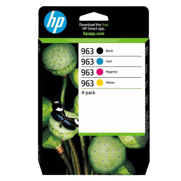 Hp 963 Cmyk Original Ink Cartridge 4-Pack 6ZC70AE#LS1