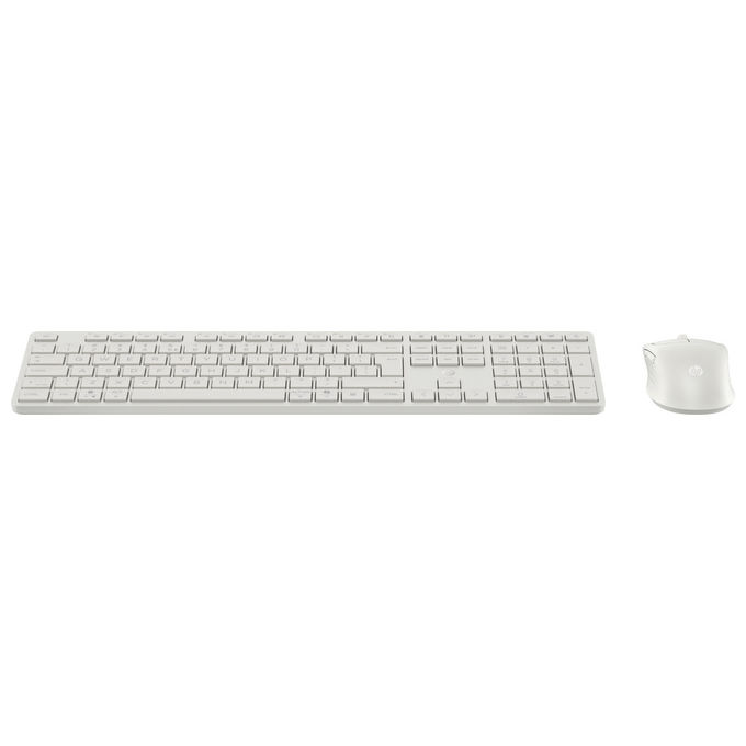 HP BE1M6AA Combinazione Tastiera e Mouse 495C Multi-Dispositivo Dual-Mode Wireless Bianco
