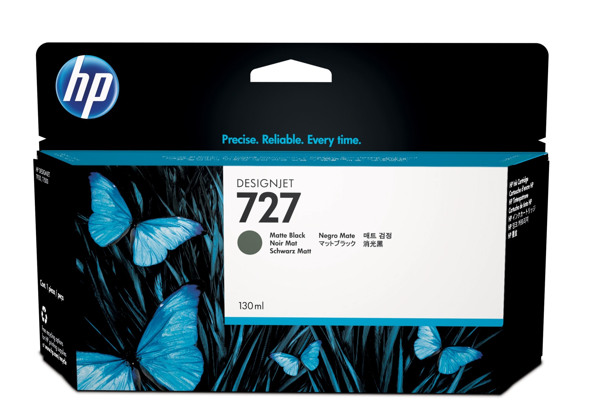 Hp Cart Ink 727 Nero Opaco