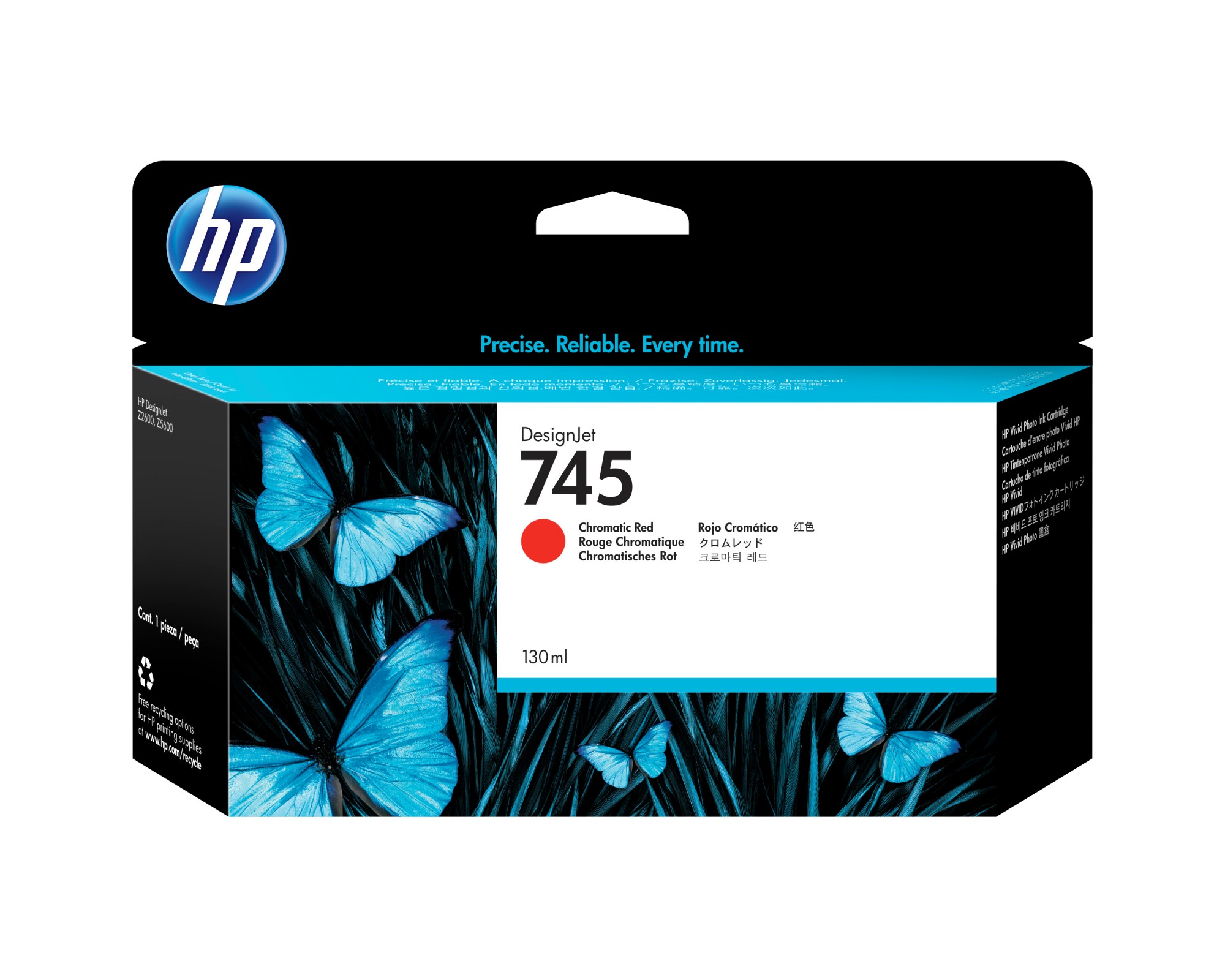 Hp Cart Ink 745 Rosso Cromo Hp Cart Ink 745 Rosso Cromo