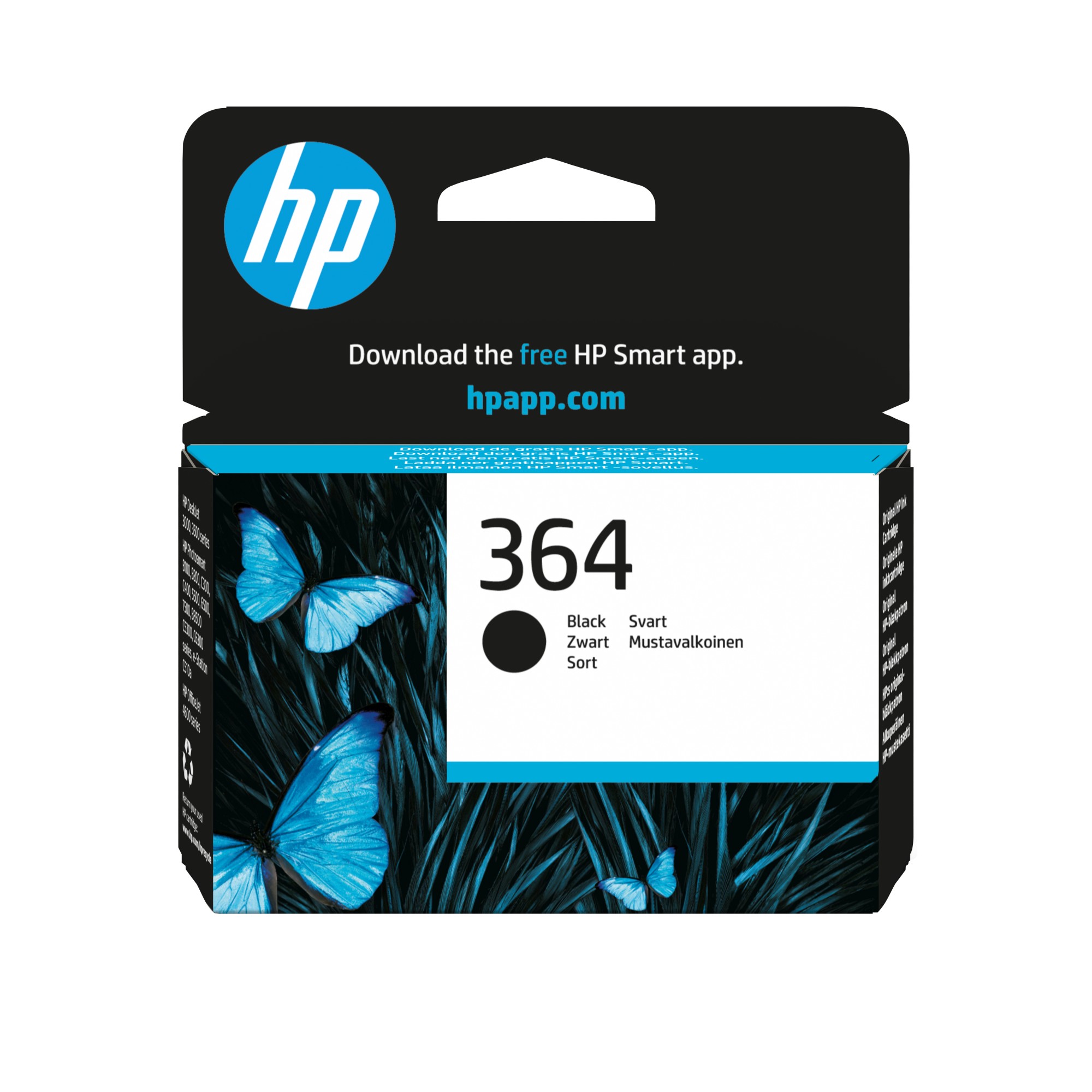 Hp Cart Ink Nero 364 Per C5380-C6380-D5460- Prob8550