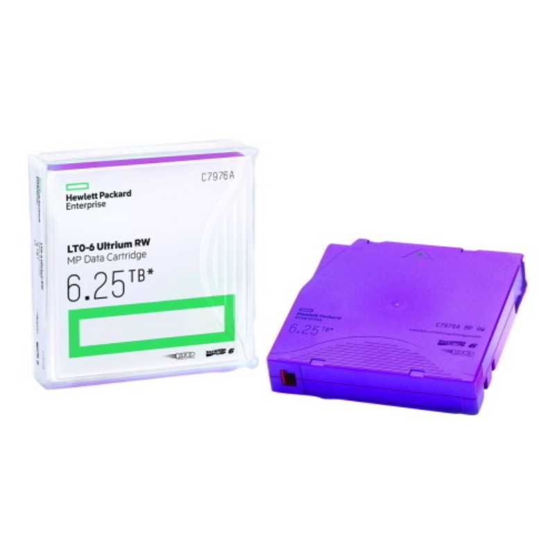 Hp cartuccia dati hp lto-6 ultrium 6,25 tb mp rw