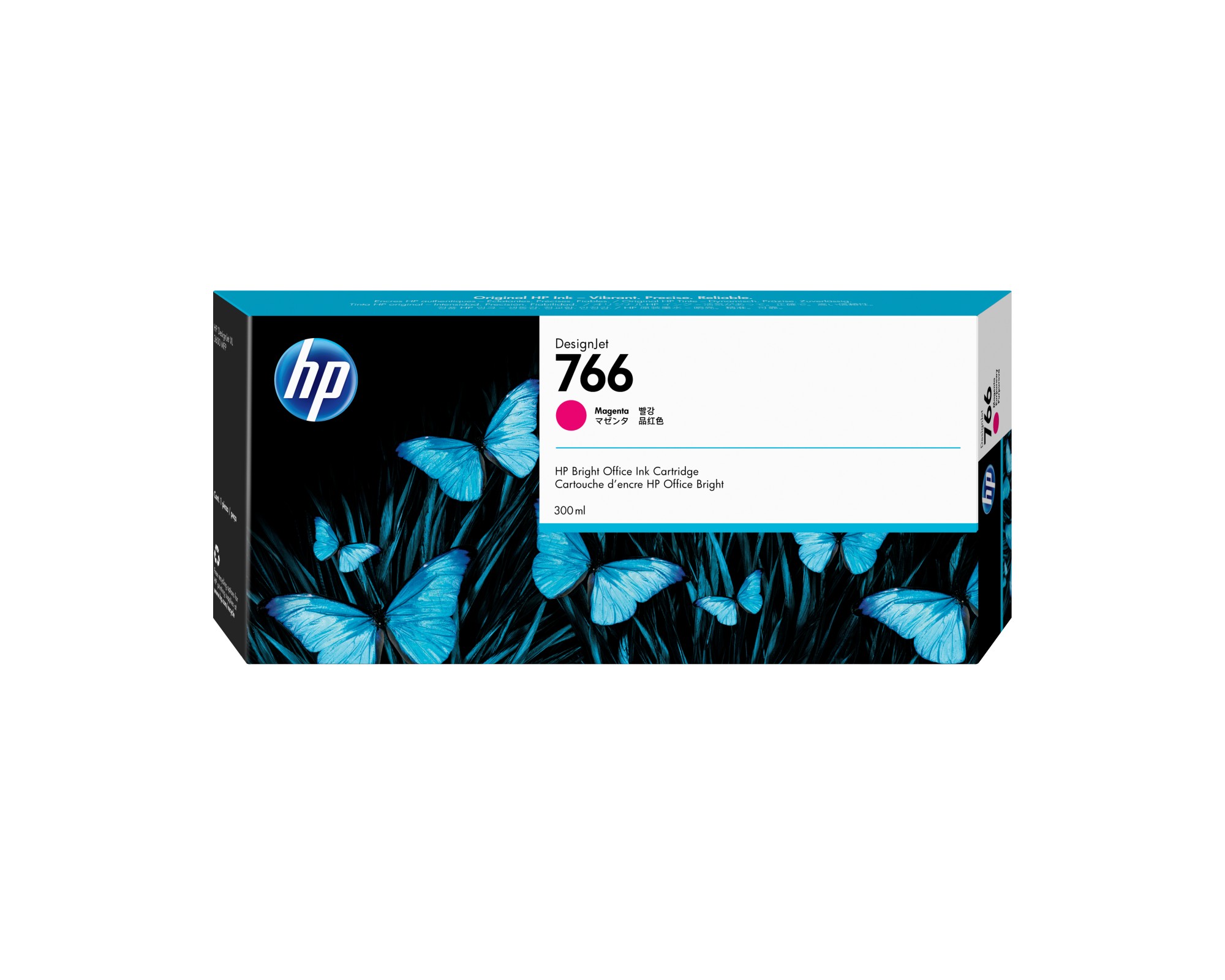 HP Cartuccia di inchiostro magenta 766 DesignJet da 300 ml