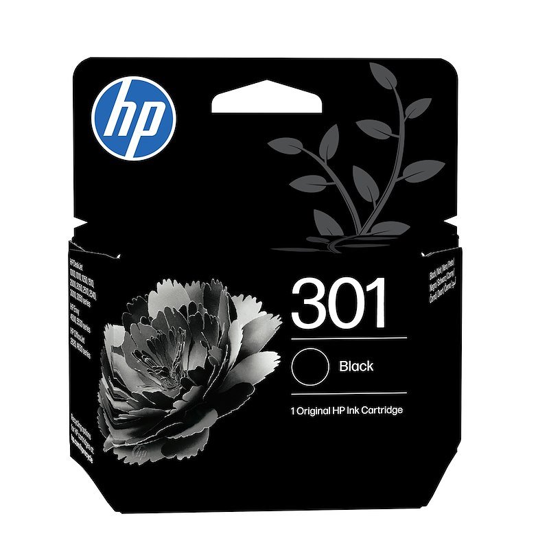 Hp - Cartuccia D'inchiostro Hp 301 Black-black